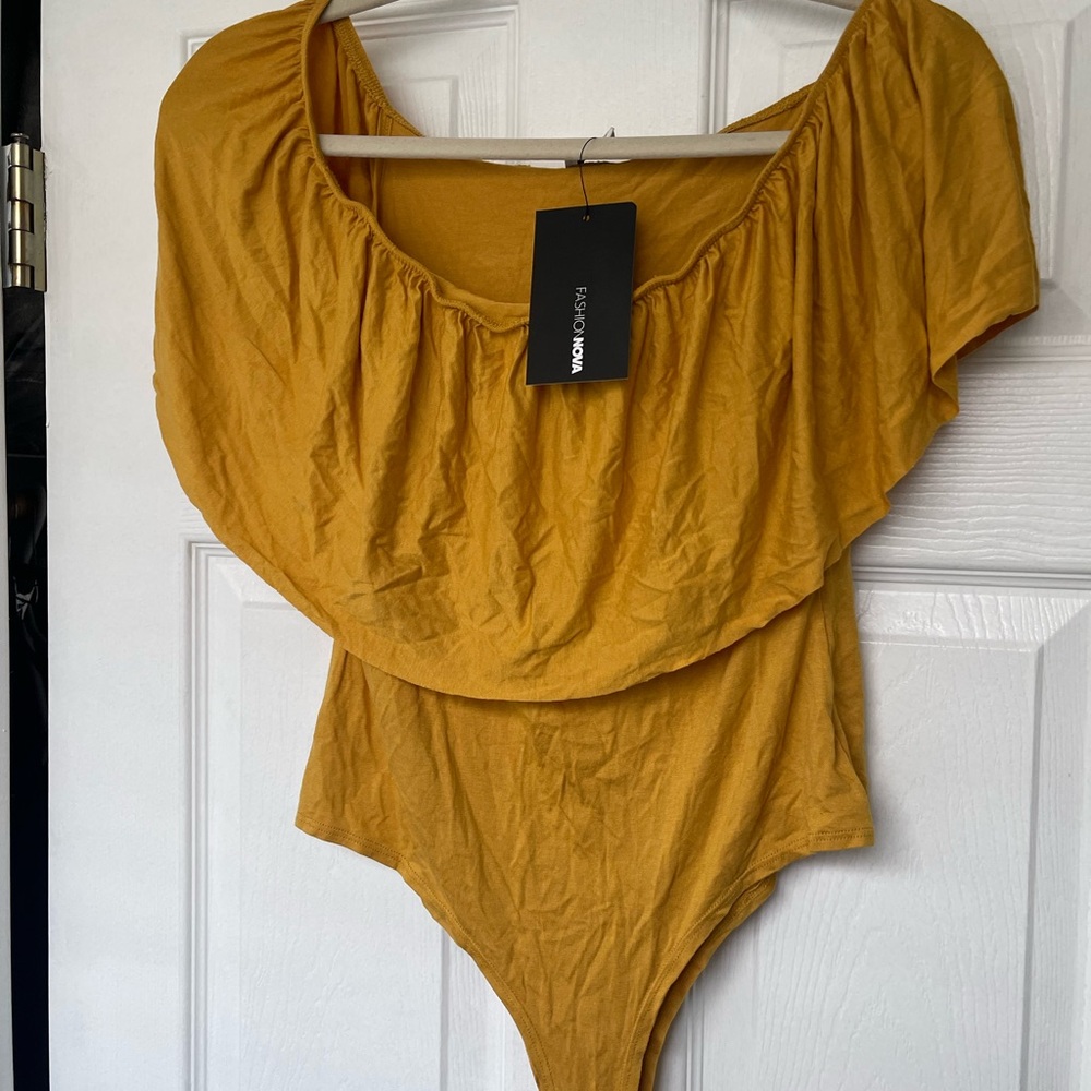 Fashion Nova Golden Bodysuit